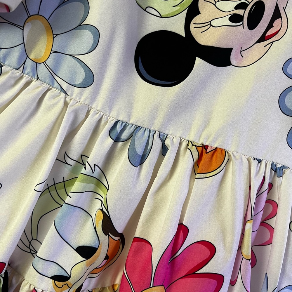 MICKEY MOUSE PUFF SHORT SLEEVE SUMMER DRESS